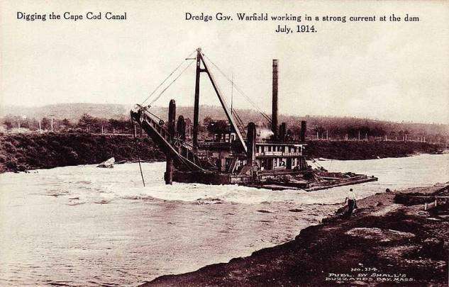 Cape Cod Canal under construction in 1914