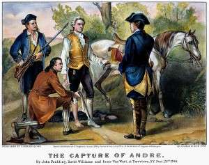 John Andre Captured in Tarrytown (Currier & Ives, Library of Congress)