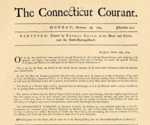 An early edition of the Connecticut Courant.