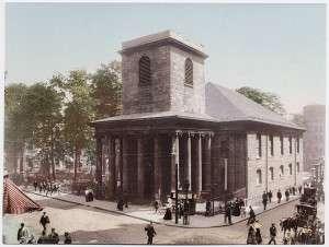 King's Chapel, about 1900