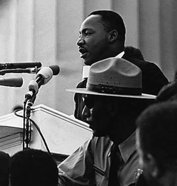 Martin Luther King delivers 'I Have A Dream' speech