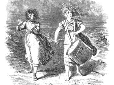 Rebecca and Abbie Bates. Illustration from St. Nicholas Magazine for Girls and Boys.