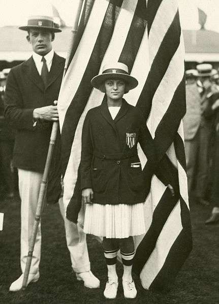 Aileen Riggin at the 1920 olympics.