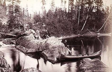 Fishing in the Maine North Woods, 1885