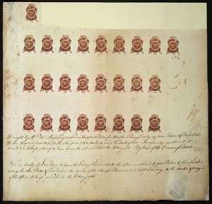 stamp act 498px-Proof_sheet_of_one_penny_stamps_Stamp_Act_1765