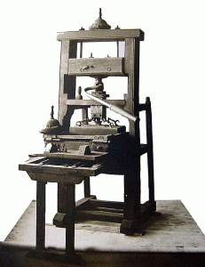 Peter Edes' printing press