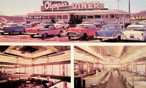 Olympia Diner postcard