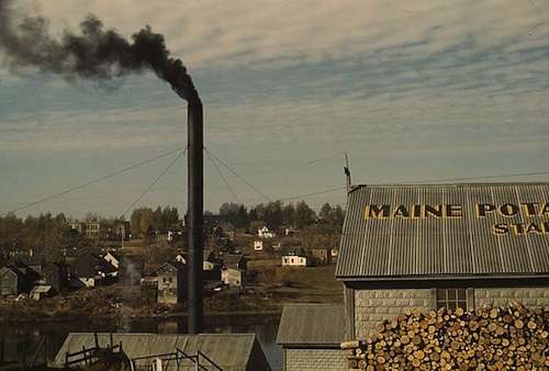 Starch factory along the Aroostook River. 