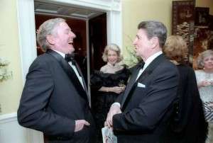 William F. Buckley Jr. with President Reagan