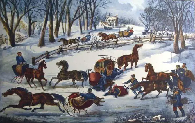 Sleigh racing in Medford, Mass. inspired James Lord Pierpont to write Jingle Bells.