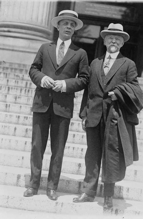 Charles Lathrop Pack (right) and Theodore Roosevelt Jr. 