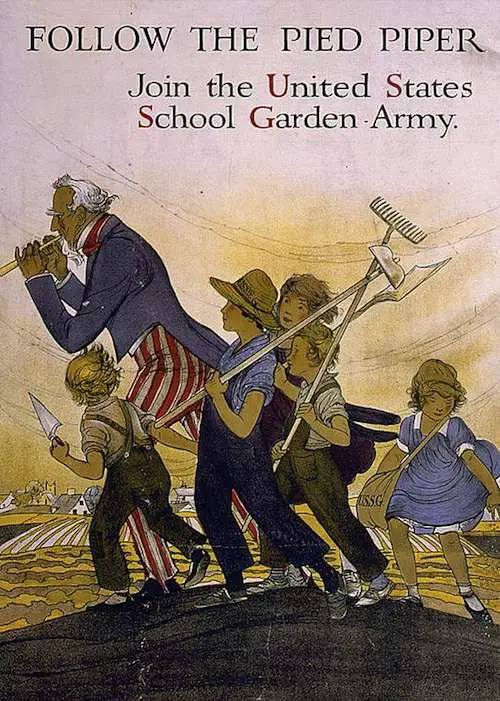 U.S. School Garden Army recruitment poster. 
