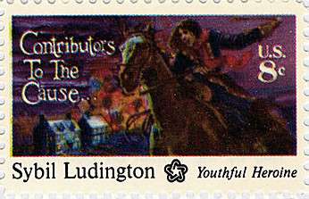 Sybil Ludington Stamp