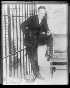 Gerald Chapman in his Wethersfield prison cell. Photo courtesy Boston Public Library, Leslie Jones Collection.