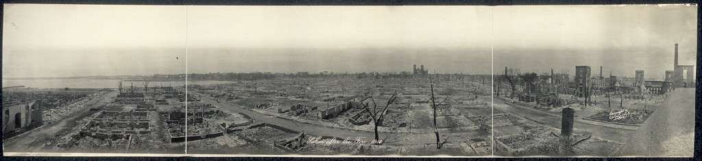 After the fire. Photo courtesy Library of Congress. 