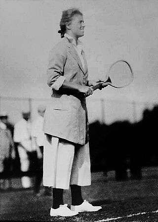Eleonora Sears on the tennis court. 