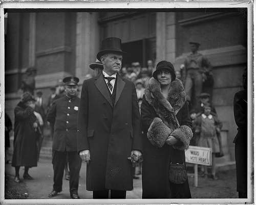 Calvin and Grace Coolidge. Photo courtesy Boston Public Library, Leslie Jones Collection. 