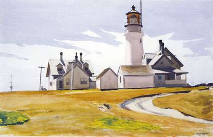 Highland Light, near the site of the Somerset wreck. By Edward Hopper, courtesy Harvard Art Museums/Fogg Museum, Louise E. Bettens Fund.