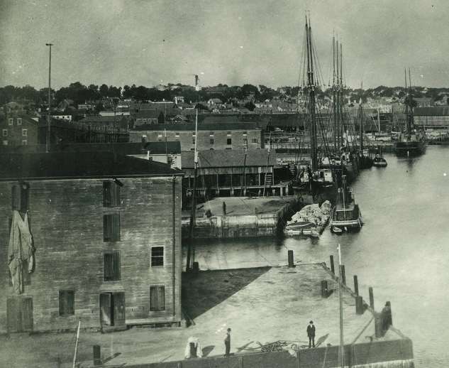 The Newburyport waterfront in the 19th century