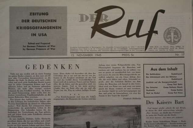 A November 1945 edition of Der Ruf