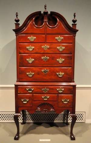 High chest attributed to John Townsend, courtesy National Gallery of Art
