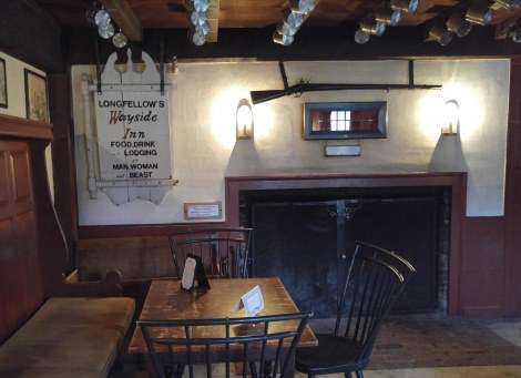 The tavern at Longfellow's Wayside Inn in Sudbury, Mass. 