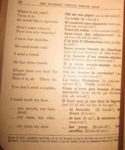 Robert Remington's French Phrase Book for Soldiers