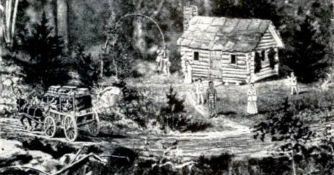 Barkhamsted Lighthouse (1864) from The story of Connecticut by Mills, Lewis Sprague.