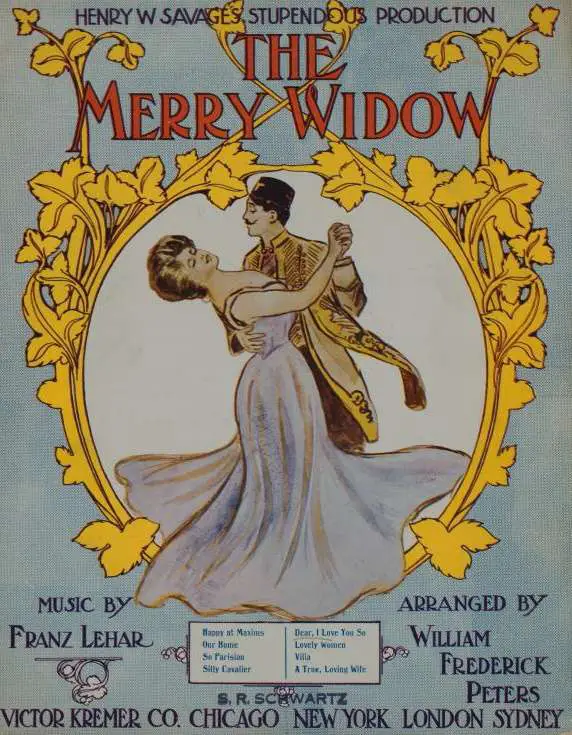 Henry Savage produced the operetta the Merry Widow